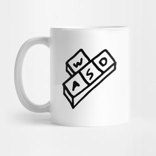 WASD line art Mug